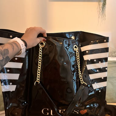 Large Guess plastic bag