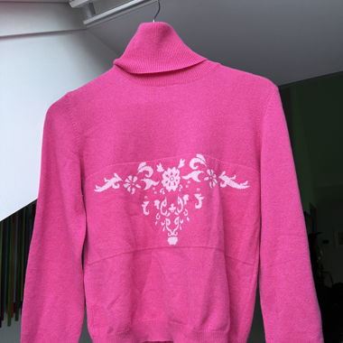 Cashmere Pink Turtle-Neck Sweater