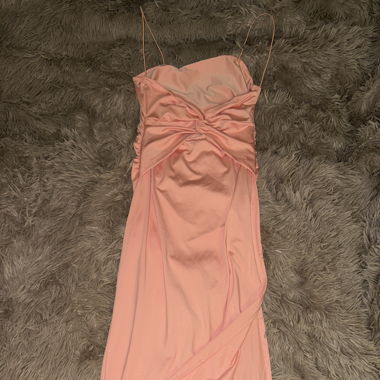Robe cocktail saumon