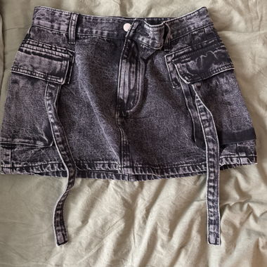 Jeans-Minirock mit Taschen