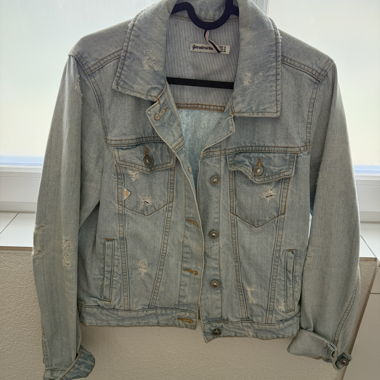 Veste en jean claire