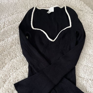 Gestrickter langarm Shirt