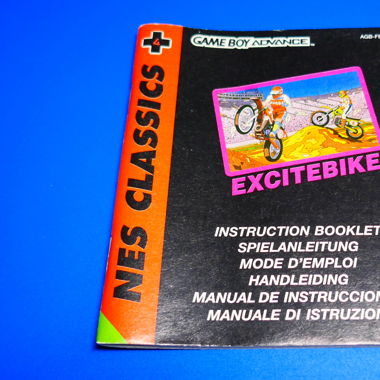 Notice Excite Bike - Game Boy Advance / R11515