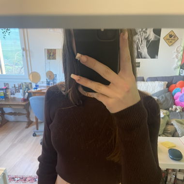 Brown tank top