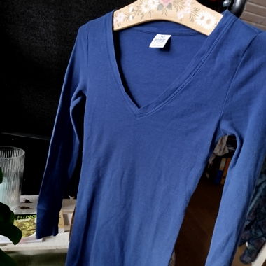 Maglia maniche lunghe blu di PINK XS