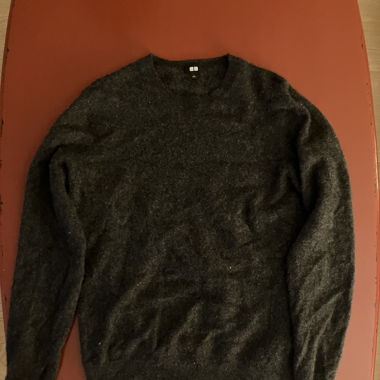 Pull 100% cachemire Uniqlo gris taille L
