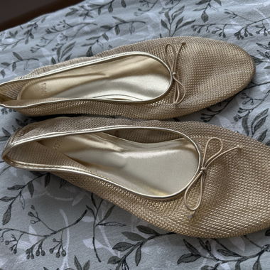 Ballerines dorées Mango