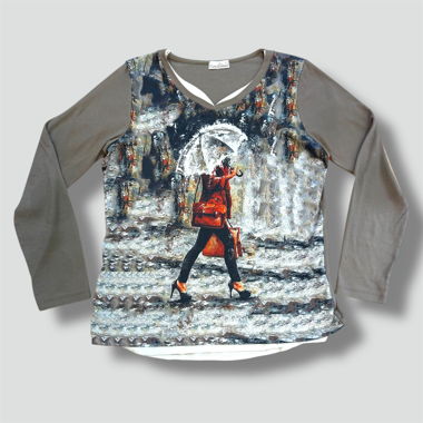Vintage Cottonissimo art "Umbrella Man" sweatshirt