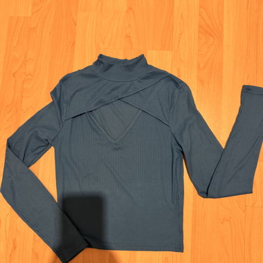 Geripptes Langarmshirt 