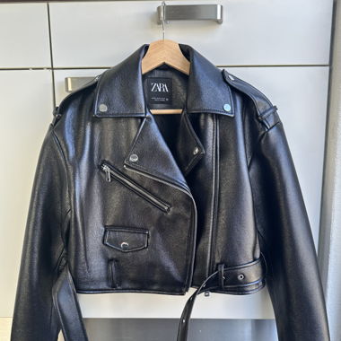 Lederjacke schwarz / XS