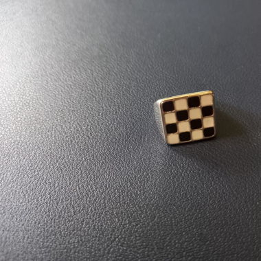 Schachmuster Ring NEW