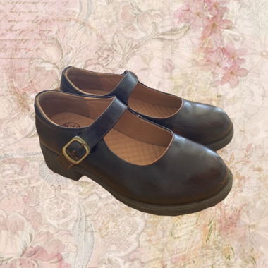 Mary Janes vintage marrone scuro