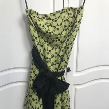 trägerloses Baumwollkleid