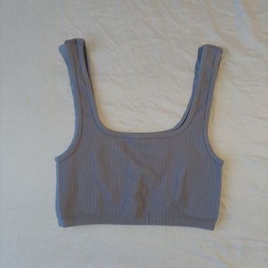 Baby Blue Zara Crop Top