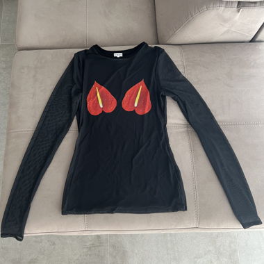 Loewe Black Mesh Top