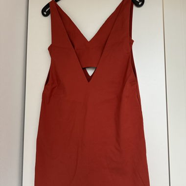 Robe ZARA TRF bordeaux rouille