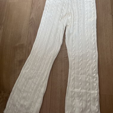 Pantaloni in maglia bianchi