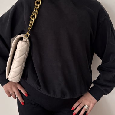 Sac à bandoulière matelassé à chaîne