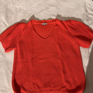Pull en maille rouge C&A Gr. L