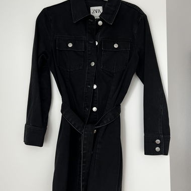 Black Zara Shirt Dress
