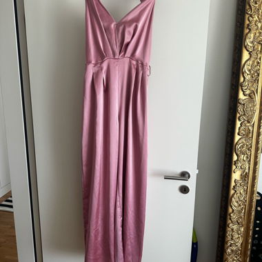 Satin Neckholder-Overall Zara rosa L