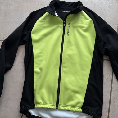 Veste cyclisme fluo zippée