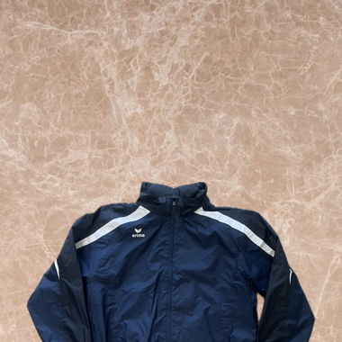 Vintage Windjacke in Marineblau und Weiss