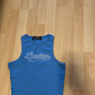 Crop Top hellblau 