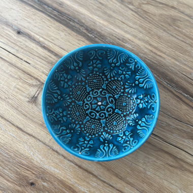 Blaue Keramikschalen 3er Set