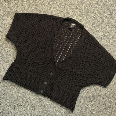 H&M Schwarzer Stricktop
