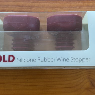 Lot de 2 bouchons à vin en silicone