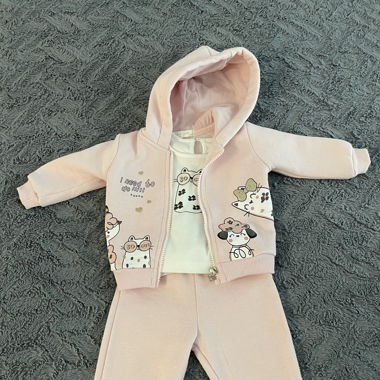 Hose mit Pullover und Jacke 6-9Monate