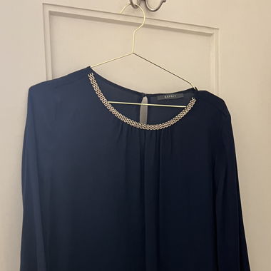 Bluse mit Kette, Grösse 40