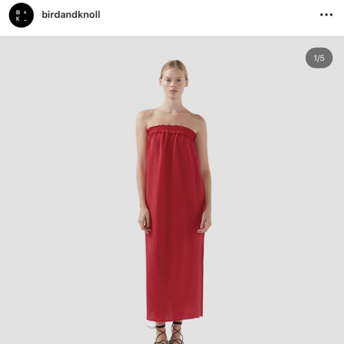 Rotes Kleid von Bird and Knoll / Red Dress 