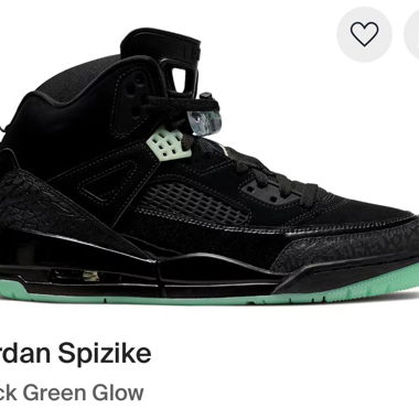 Black and green Jordan Spizike trainers 