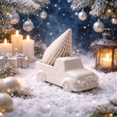 Set Decorazione Auto di Natale