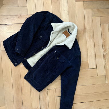 Giacca Levi's in velluto a coste blu navy