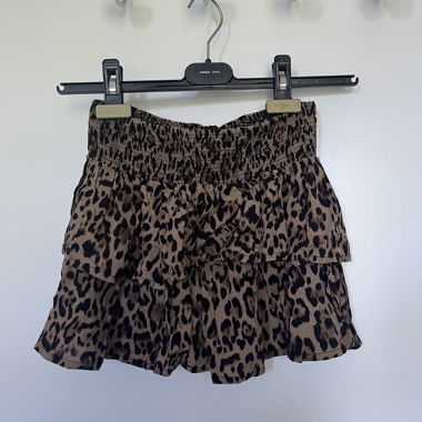 Leopard Print Mini Skirt
