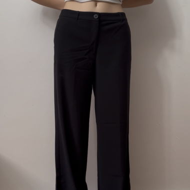 Pantaloni neri wide leg