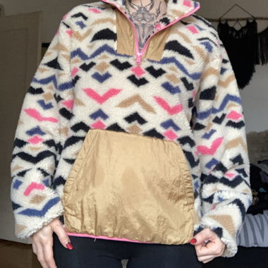 Pull en fausse fourrure