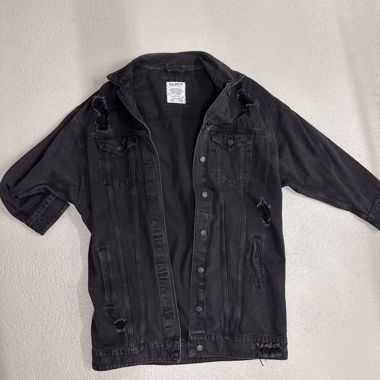 Pull&Bear schwarze Jeansjacke