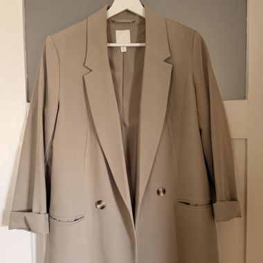 Beige Oversize Blazer