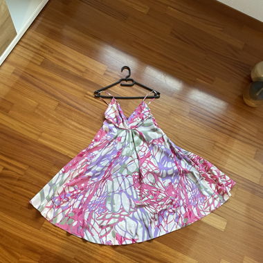 Robe d’été colorée en soie