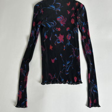 BOSS floral mesh top