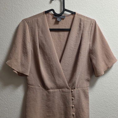 Blusa a portafoglio rosa, taglia 36