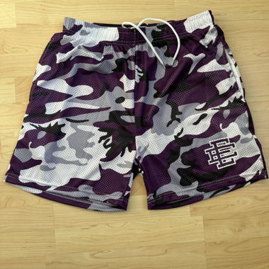 Shorts Eric Emanuel motif camouflage violet