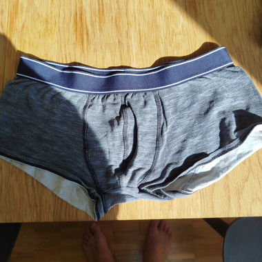 Boxer homme gris 