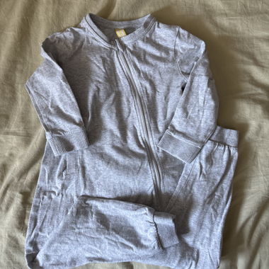Pigiama bambino grigio con zip
