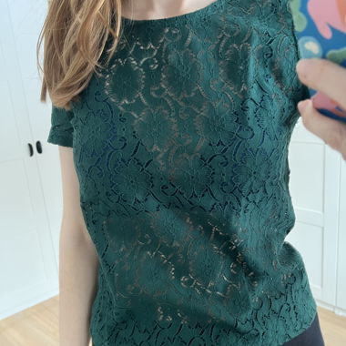 Green lace t-shirt
