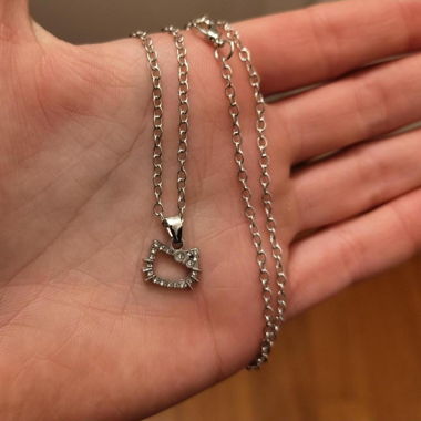 Hello Kitty Necklace Halskette Silber